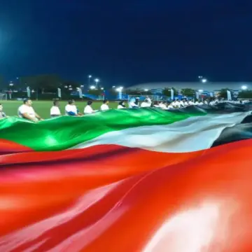 علم الإمارات يُدخل طواقم «برجيل» موسوعة «غينيس»